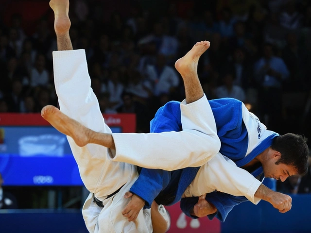 Rafael Macedo avança às quartas de final do judô nas Olimpíadas de Paris 2024 após vitória sobre adversário romeno