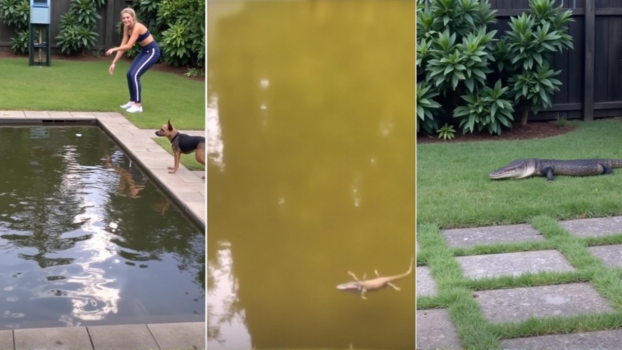 Anitta Encontra Iguana na Piscina Durante Temporada de Tempestades na Flórida